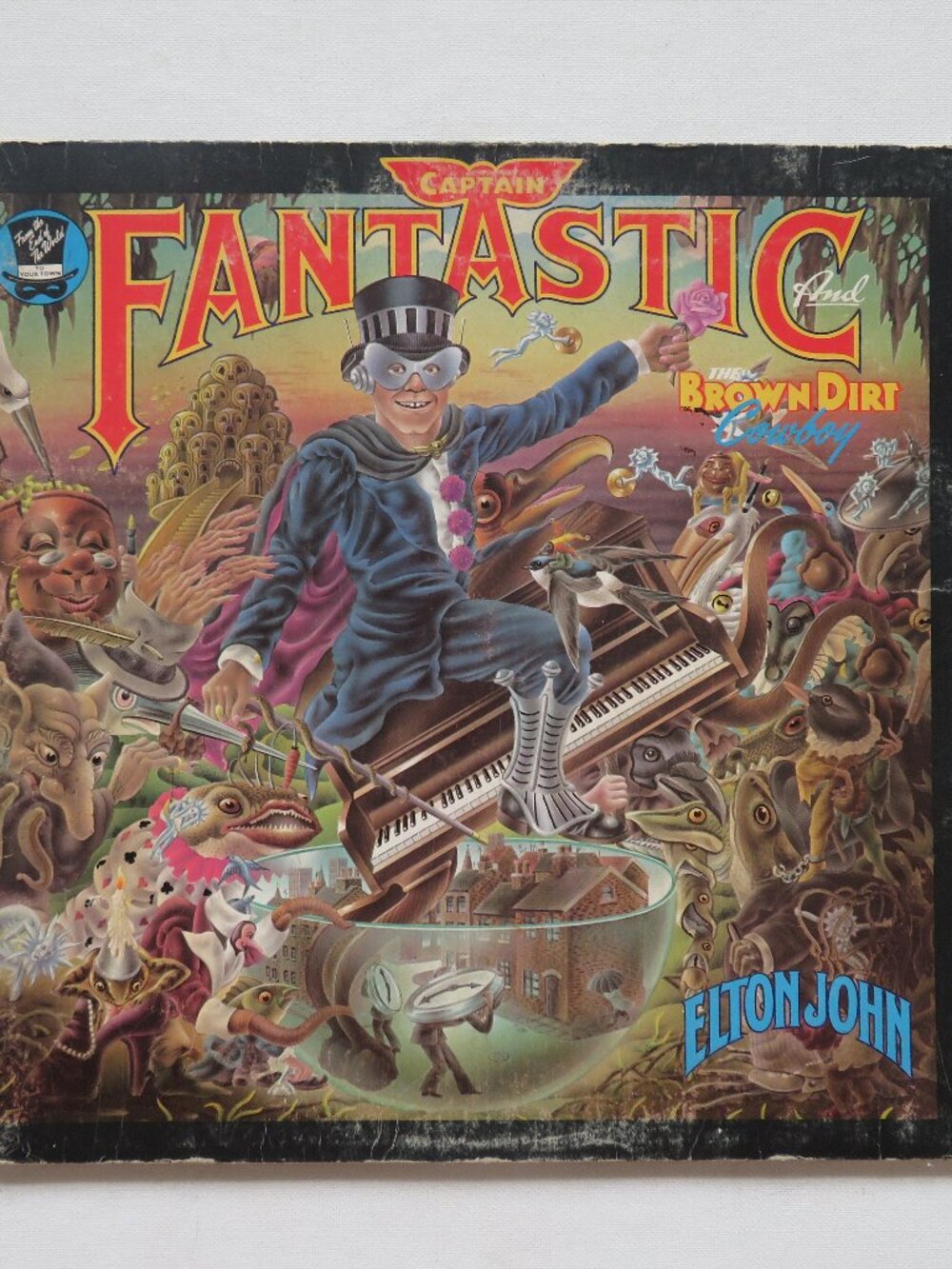 Elton John Captain Fantastic 1975 Vintage Vinyl Record LP with Booklet